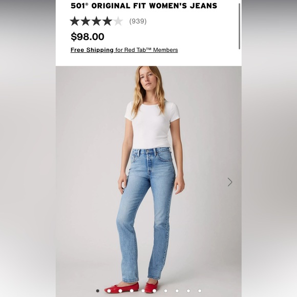 Levi's Denim - Levi’s 501 Original Fit Women’s Jeans